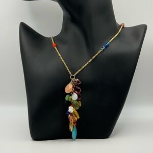 Lauren Ralph Lauren Multicolor Gemstone Long Necklace, Fall Festival